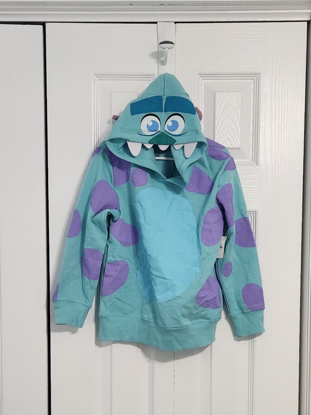 Disney Parks Sully Monsters Inc Hoodie Youth Small S NWT